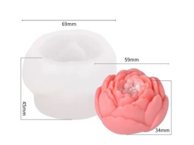 Molde silicona flor loto cerrada grande